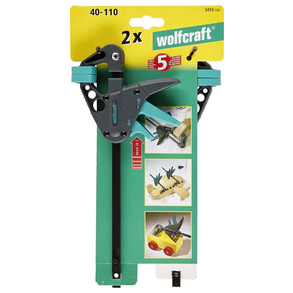 Wolfcraft Enhandstving 2 St Ehz 40-110 3455100