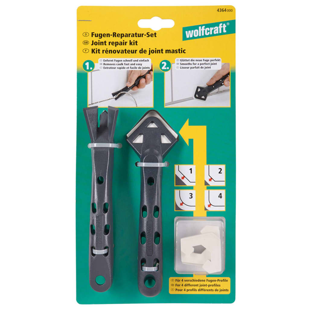 Wolfcraft Silikonborttagningskit 6 Delar 4364000