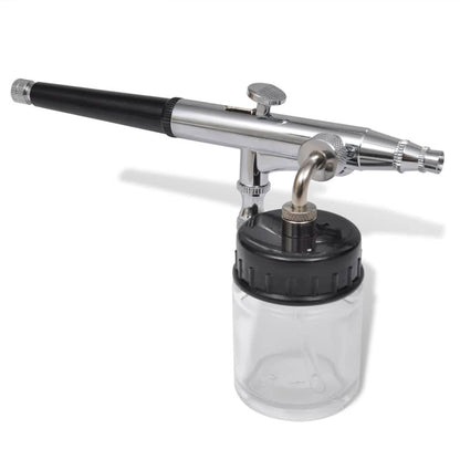 Airbrush Set Med Glasburk 0,2 / 0,3 / 0,5 Mm Munstycken