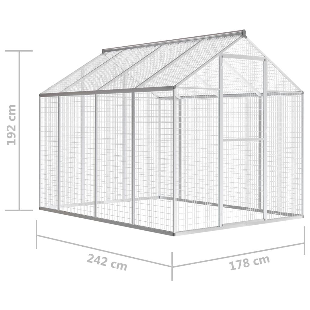 Voljär Utomhusbruk Aluminium