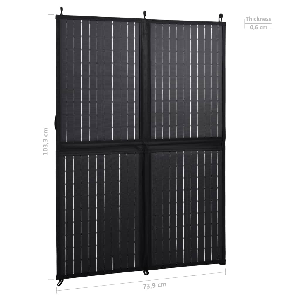 Vikbar Solpanel 12 V