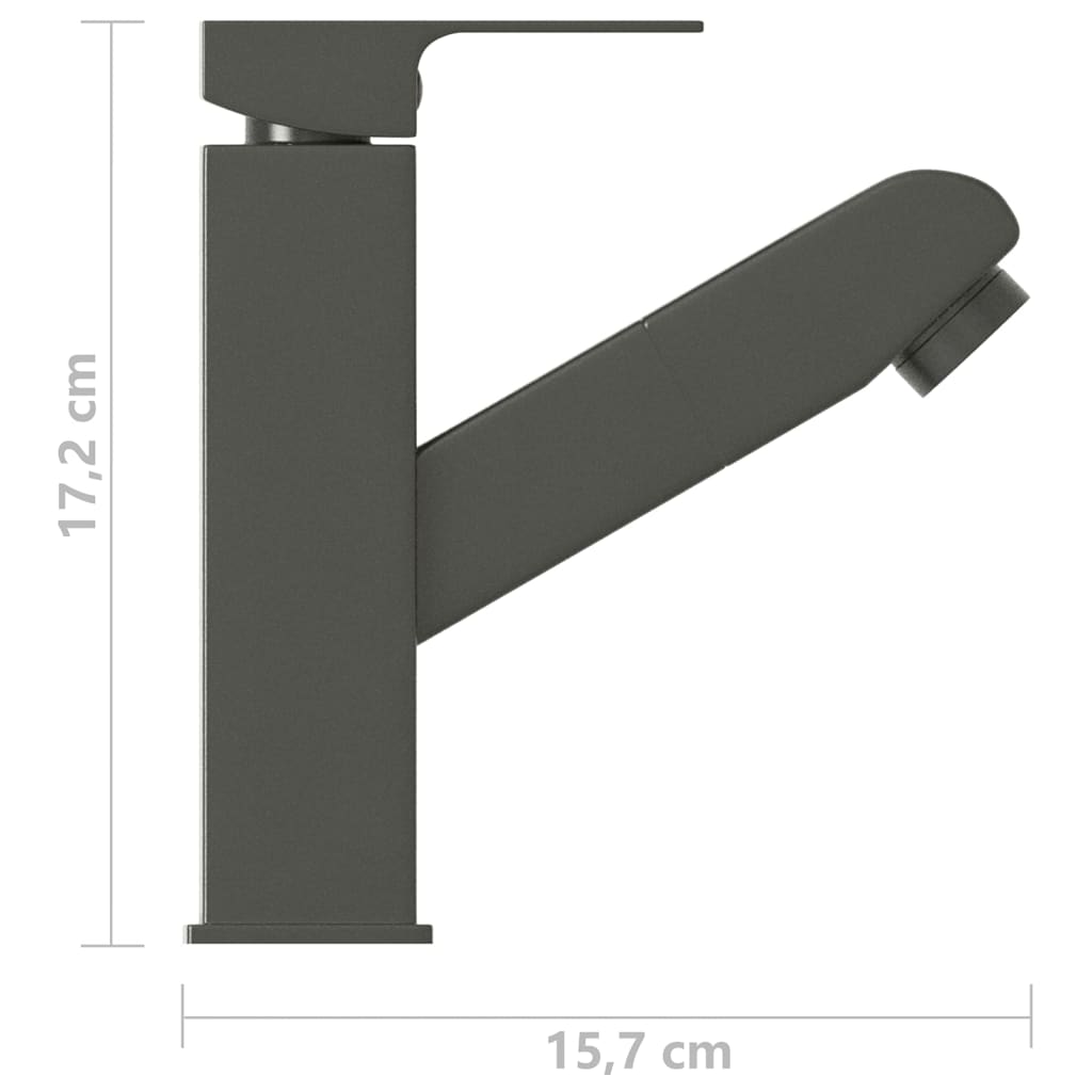 Badrumsblandare Med Utdragbar Pip 157X172 Mm