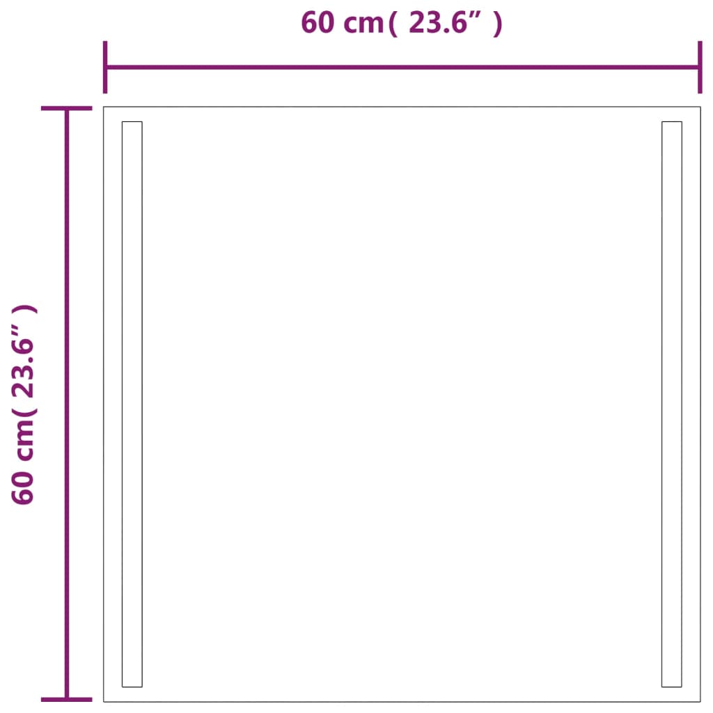 Badrumsspegel Led