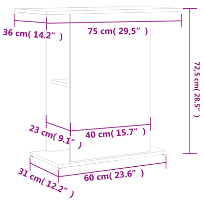 Akvariebänk 75X36X72,5 Cm Konstruerat Trä